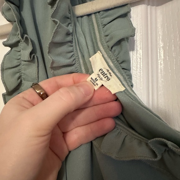 Entro Sage Ruffle Dress - Picture 2 of 4